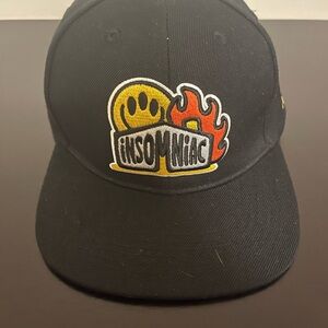 Black and Yellow Snapback Hat with Disco Mice Logo